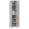 vidaXL Skříň highboard betonově šedá 34,5x34x180 cm kompozitní dřevo