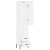 vidaXL Skříň highboard bílá 34,5 x 34 x 180 cm kompozitní dřevo