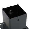 vidaXL Podstavce pod sloupky čtvercové 12 ks antracit 121x121 mm