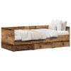 vidaXL Daybed s čelo Staré dřevo 90 x 200 cm kompozitní dřevo