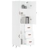 vidaXL Skříň highboard bílá 69,5 x 34 x 180 cm kompozitní dřevo
