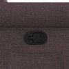vidaXL Polohovací křeslo tmavě hnědé textil