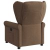 vidaXL Elektrické polohovací křeslo hnědé textil