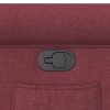 vidaXL Polohovací křeslo vínové textil