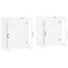 vidaXL Nástěnné skříňky 2 ks bílé kompozitní dřevo