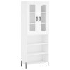 vidaXL Skříň highboard bílá 69,5 x 34 x 180 cm kompozitní dřevo