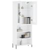 vidaXL Skříň highboard bílá 69,5 x 34 x 180 cm kompozitní dřevo
