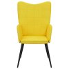 vidaXL Relaxační židle hořčicově žlutá textil