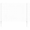 vidaXL Plot s sloupkem Stříbrná 1,6 x 10 m Ocel