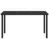 vidaXL Zahradní stůl Černá 140 x 70 x 73 cm kov