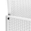 vidaXL Zahradní jídelní souprava 11 pcs Bílá Ratan Polt