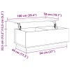 vidaXL Konferenční stolek bílý 100x50x35 cm masivní borové dřevo