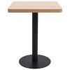 vidaXL Bistro stolek světle hnědý 60 x 60 cm MDF
