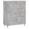 vidaXL Skříň highboard betonově šedá 69,5x34x180 cm kompozitní dřevo