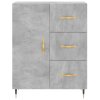 vidaXL Skříň highboard betonově šedá 69,5x34x180 cm kompozitní dřevo