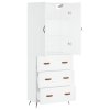 vidaXL Skříň highboard bílá 69,5 x 34 x 180 cm kompozitní dřevo