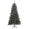 vidaXL Umělý vánoční stromek se stojanem zelený 210 cm PVC