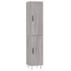 vidaXL Skříň highboard šedá sonoma 34,5 x 34 x 180 cm kompozitní dřevo