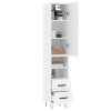 vidaXL Skříň highboard bílá 34,5 x 34 x 180 cm kompozitní dřevo