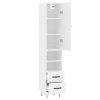 vidaXL Skříň highboard bílá 34,5 x 34 x 180 cm kompozitní dřevo