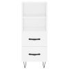 vidaXL Skříň highboard bílá 34,5 x 34 x 180 cm kompozitní dřevo