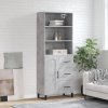 vidaXL Skříň highboard betonově šedá 69,5x34x180 cm kompozitní dřevo
