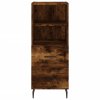 vidaXL Skříň highboard kouřový dub 34,5 x 34 x 180 cm kompozitní dřevo