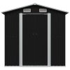 vidaXL Zahradní domek na nářadí antracitový ocel 204 x 132 x 186 cm