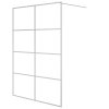 vidaXL Sprchová zástěna walk-in stříbrná 140 x 195 cm čiré ESG sklo