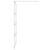 vidaXL Sprchová zástěna walk-in stříbrná 140 x 195 cm čiré ESG sklo