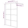vidaXL Sprchová zástěna walk-in stříbrná 140 x 195 cm čiré ESG sklo