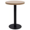 vidaXL Bistro stolek světle hnědý 60 cm MDF
