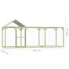 vidaXL Klec pro kuřata 4,5 x 1,5 x 2 m impregnovaná borovice