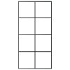 vidaXL Posuvné dveře hliník a ESG sklo 102,5 x 205 cm černé
