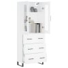 vidaXL Skříň highboard bílá 69,5 x 34 x 180 cm kompozitní dřevo