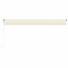 vidaXL Automatická markýza LED a senzor větru 600 x 300 cm krémová