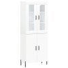 vidaXL Skříň highboard bílá 69,5 x 34 x 180 cm kompozitní dřevo