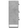 vidaXL Příborník betonově šedý 69,5 x 34 x 90 cm kompozitní dřevo