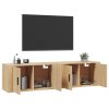 vidaXL Nástěnné TV skříňky 2 ks dub sonoma 80 x 34,5 x 40 cm