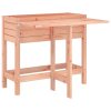 vidaXL Zahradní truhlík se skládacím stolkem masivní dřevo douglasky