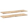 vidaXL Plovoucí police 2 ks 160 x 40 x 2 cm neošetřené akáciové dřevo