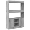 vidaXL Skříň highboard šedá sonoma 92 x 33 x 140 cm kompozitní dřevo