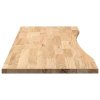vidaXL Stolní deska neošetřené 140x50x2,5 cm dub obdélníkový