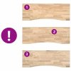 vidaXL Stolní deska neošetřené 140x50x2,5 cm dub obdélníkový