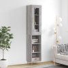 vidaXL Skříň highboard šedá sonoma 34,5 x 34 x 180 cm kompozitní dřevo