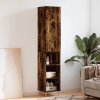 vidaXL Skříň highboard kouřový dub 34,5 x 34 x 180 cm kompozitní dřevo