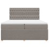 vidaXL Box spring postel s matrací taupe 200x200 cm textil