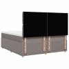 vidaXL Box spring postel s matrací taupe 200x200 cm textil