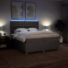 vidaXL Box spring postel s matrací taupe 200x200 cm textil
