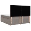 vidaXL Box spring postel s matrací taupe 200x200 cm textil